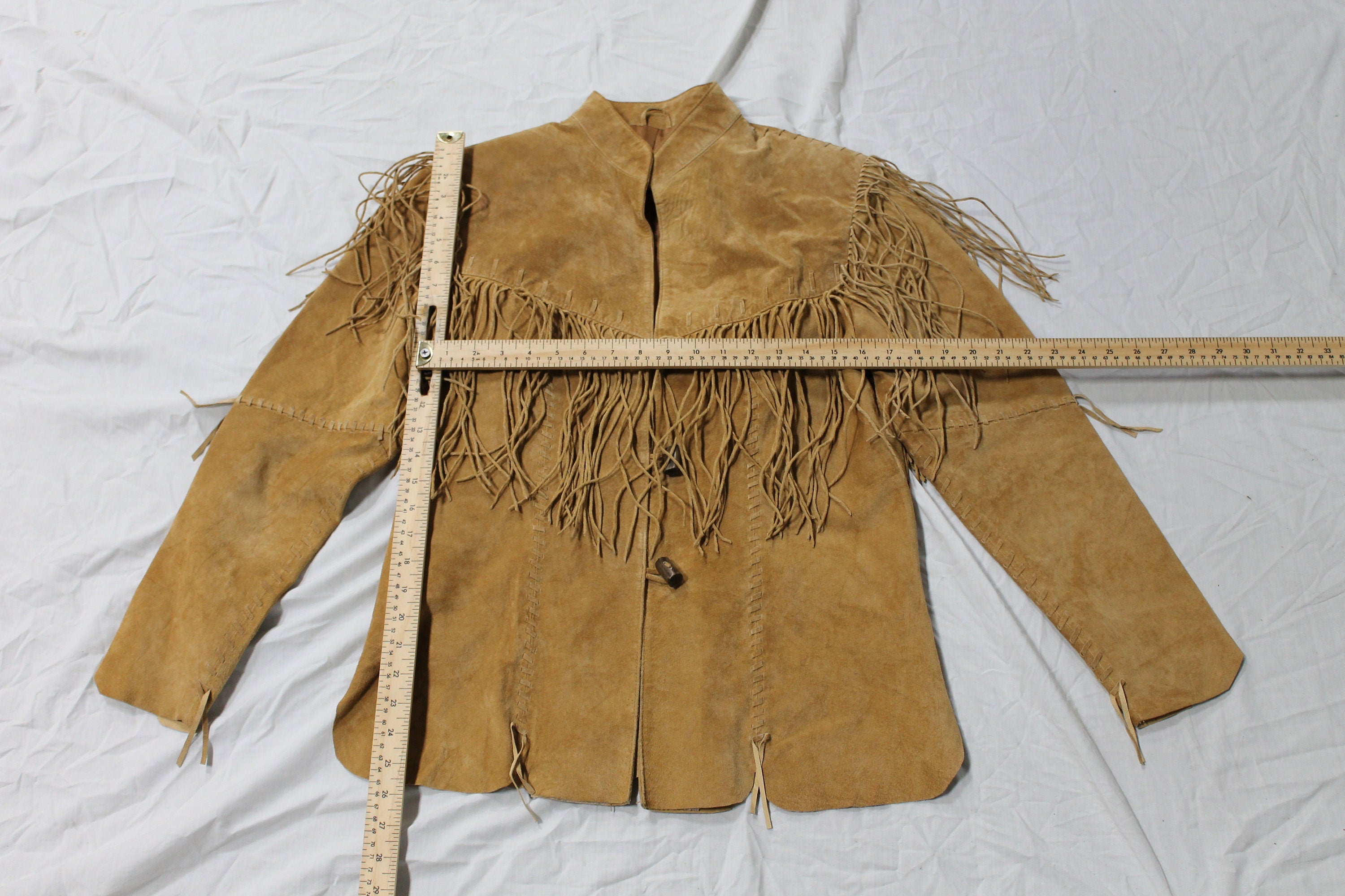 Vintage 1980s Skully Fringe Leather Jacket