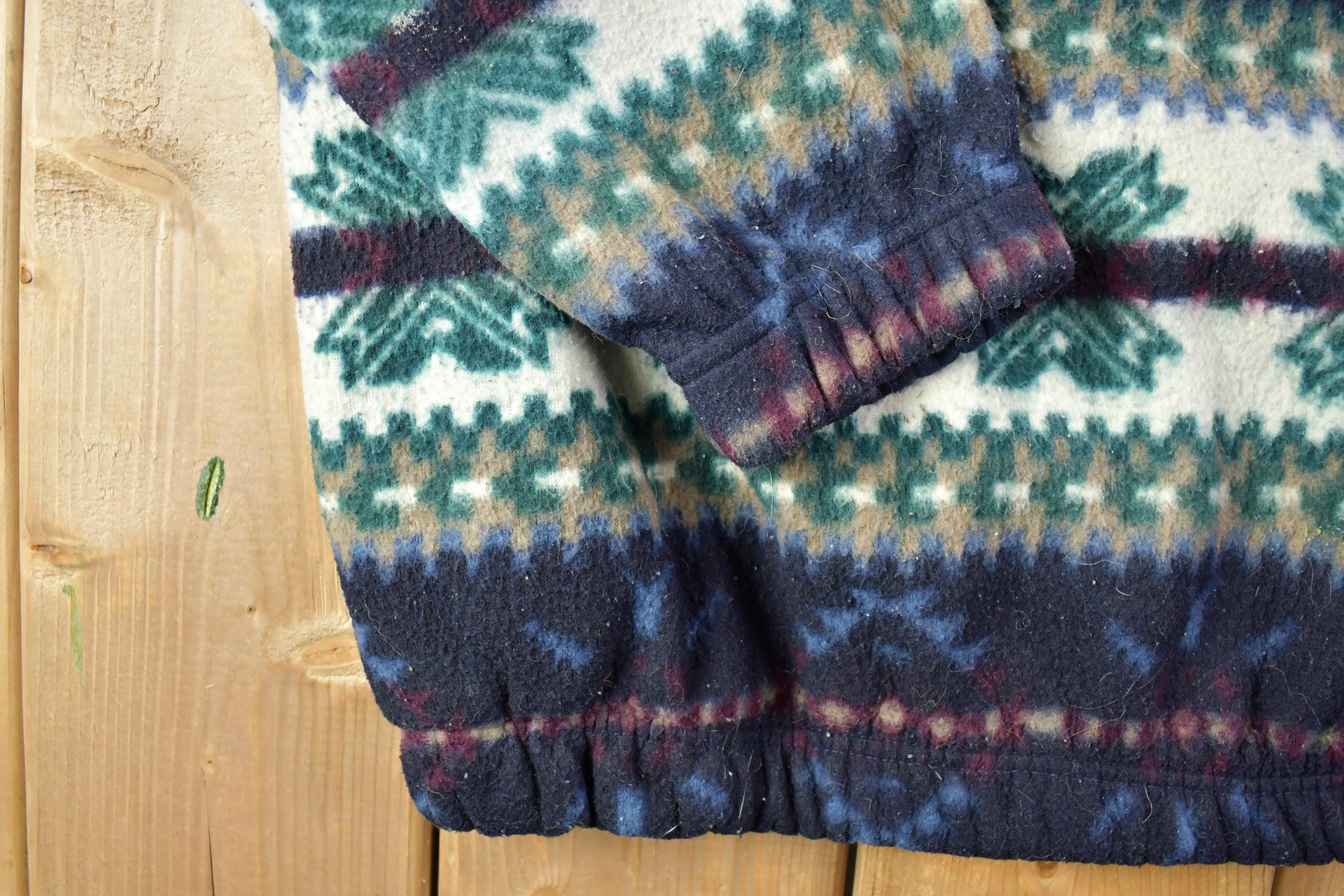 Vintage 1990s Northwoods Fleece Quarter Zip Sweater