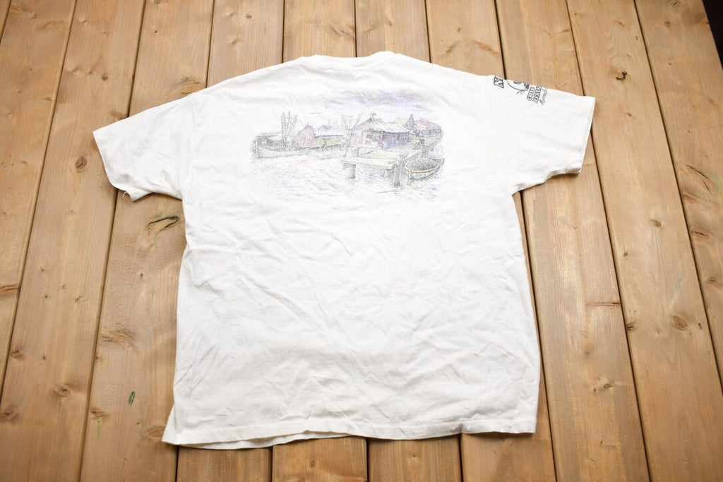Vintage 1990s Murrells Inlet Nance's Creek Front Restaurant T-Shirt
