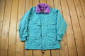 Vintage 1990s Eddie Bauer Windbreaker Retractable Hood Light Jacket - Medium