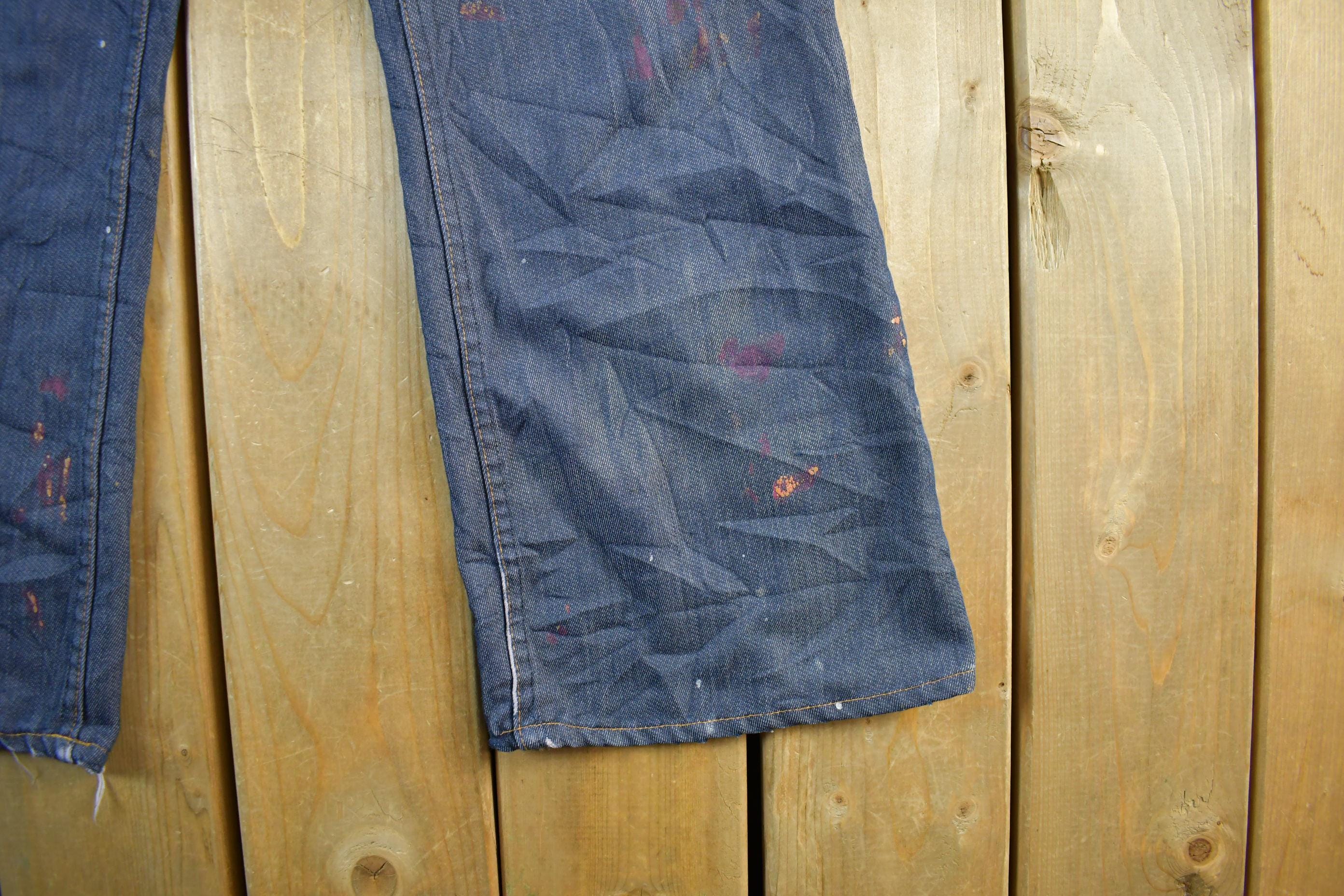 Vintage 1970s Levi's Orange Tab Bell Bottom Flare Denim Jeans Size 33 x 29
