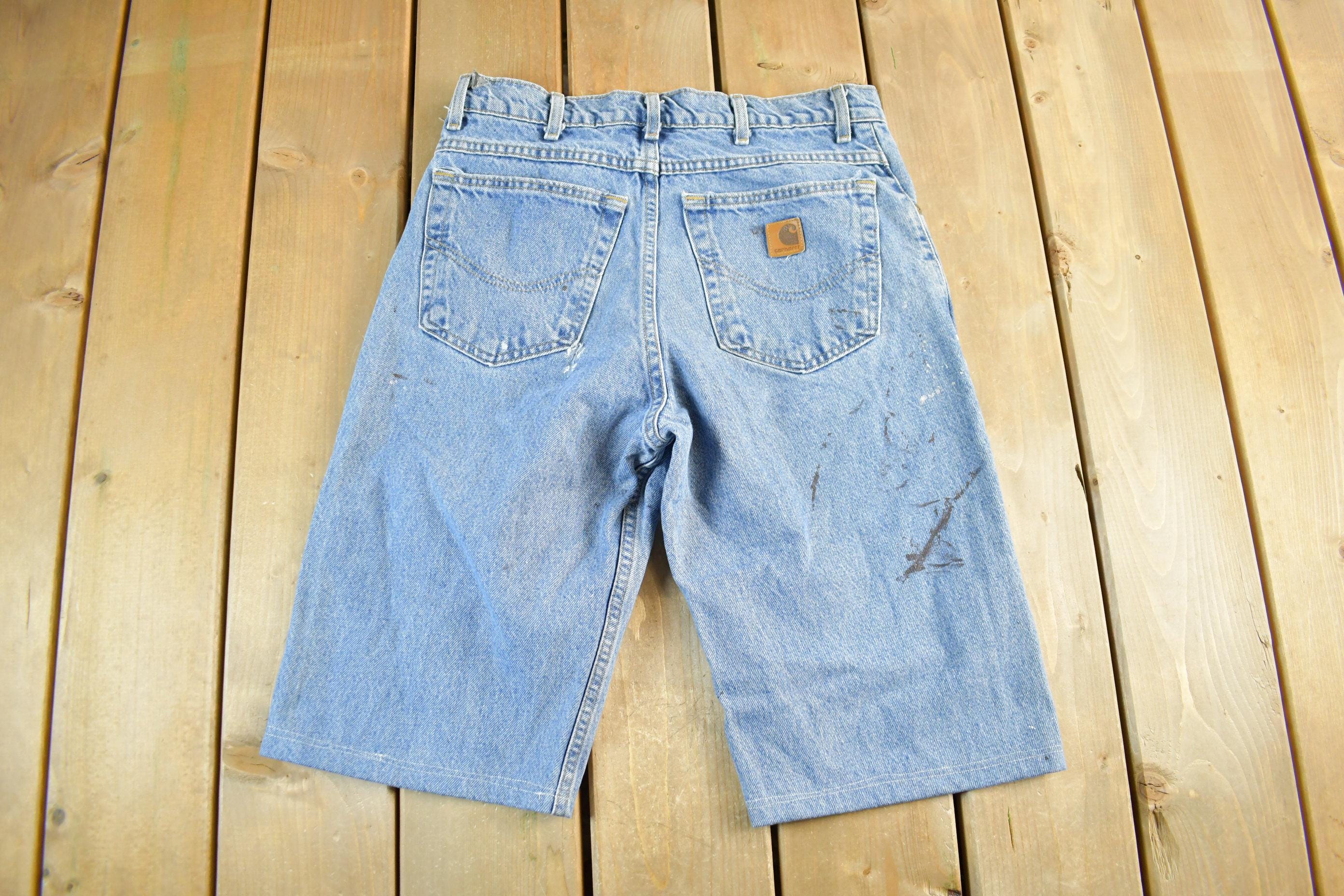 Vintage 1990s Carhartt Distressed Denim Shorts Men's 31