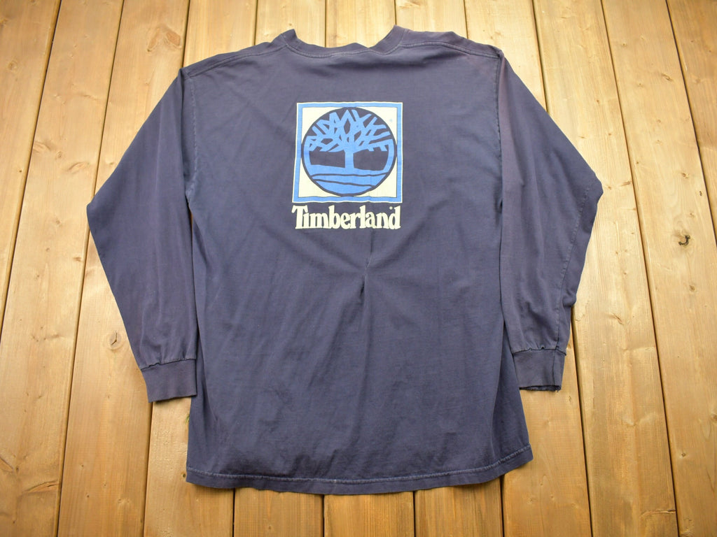 Vintage 1990s Timberland Long Sleeve Graphic T Shirt