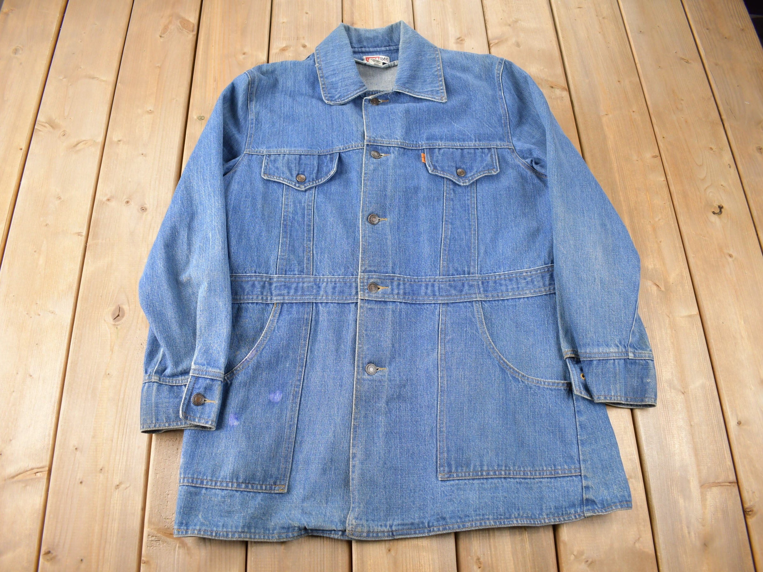 Vintage 1970s Levi's Orange Tab Western Style Button Up Jacket