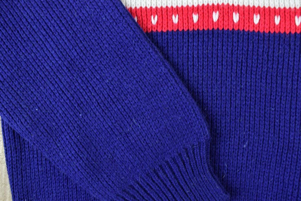 Vintage 1990s JCPenney Winter Theme AOP Knit Crewneck Sweater