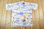 Vintage 1990s Sailboats Surf And Co Button Up Shirt Men's L