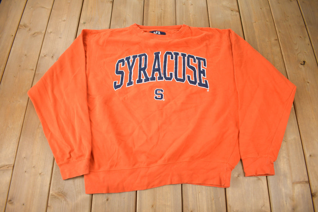Vintage 1990s Syracuse University Embroidered Collegiate Crewneck Size L