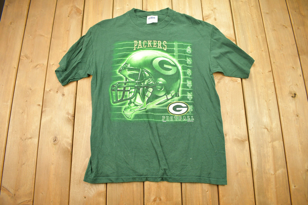 Vintage 1998 Green Bay Packers Embroidered Graphic T Shirt