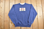 Vintage 1990s Floral Crewneck Sweatshirt