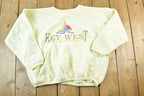 Vintage 1980s Key West Florida Crewneck Sweatshirt Mens L