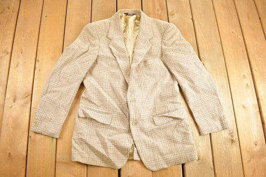 Vintage 1980s Farah Wool Button Down Blazer Jacket / Blazer / Formal Blazer / Pocket / Formal Wear / Retro Blazer / Suit Jacket