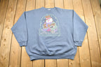 Vintage 1990s Cute Snowman Theme Crewneck Sweater