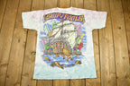 Vintage 1993 Grateful Dead Ship Of Fools All Over Print Pirate T-shirt