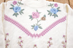 Vintage 1980s Alfred Dunner Floral Knitted Sweater