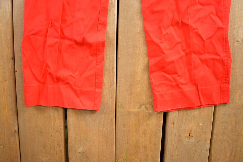 Vintage 1990s Red Draw String Pants Size 34x28
