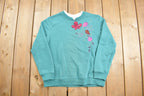 Vintage 1990s Floral Crewneck Sweatshirt