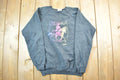 Vintage 1980s Dressage Neon Horse Rider Crewneck Sweatshirt