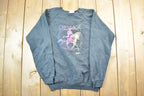 Vintage 1980s Dressage Neon Horse Rider Crewneck Sweatshirt