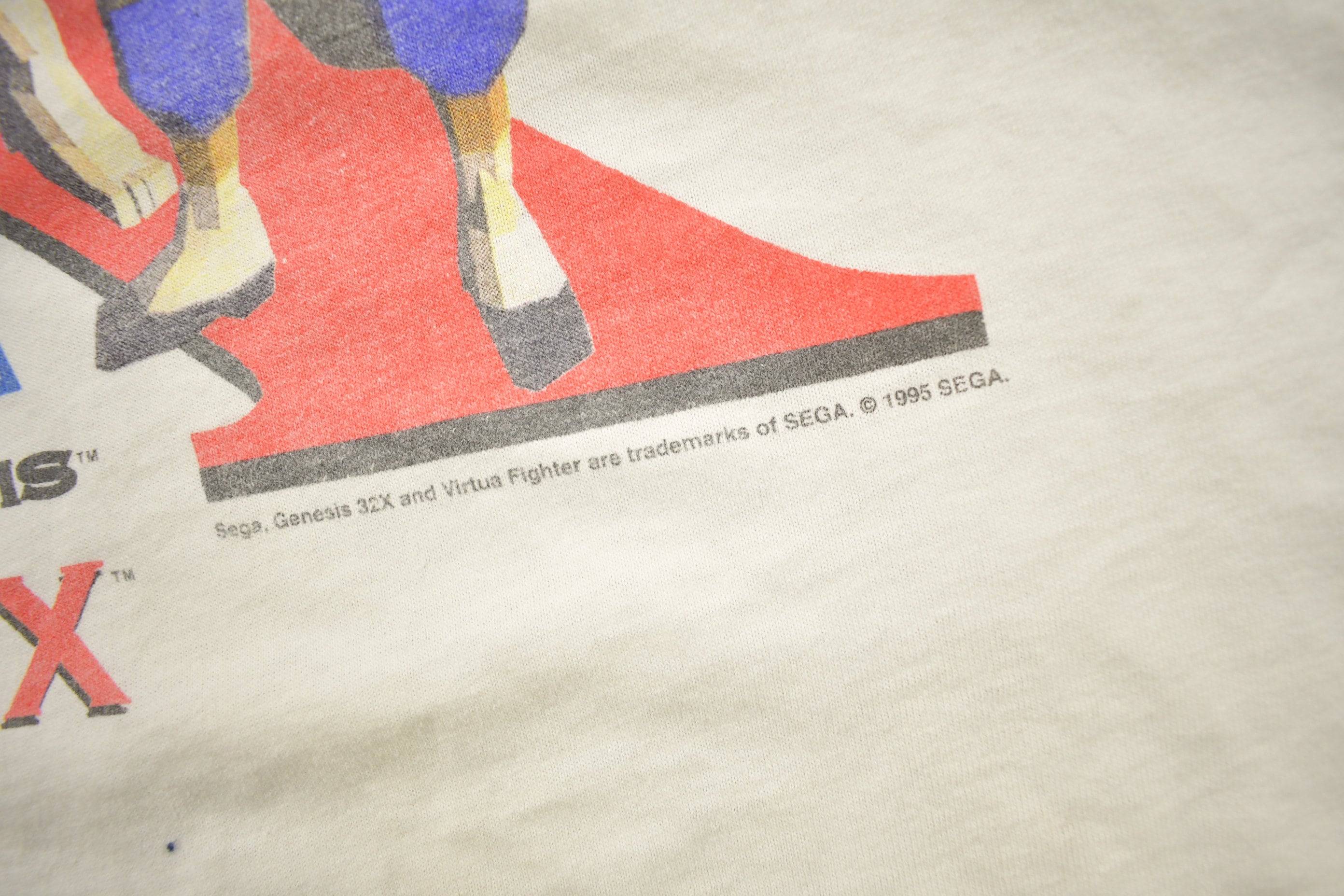 Vintage 1995 Virtua Fighter Sega Genesis Video Game Promo T-shirt