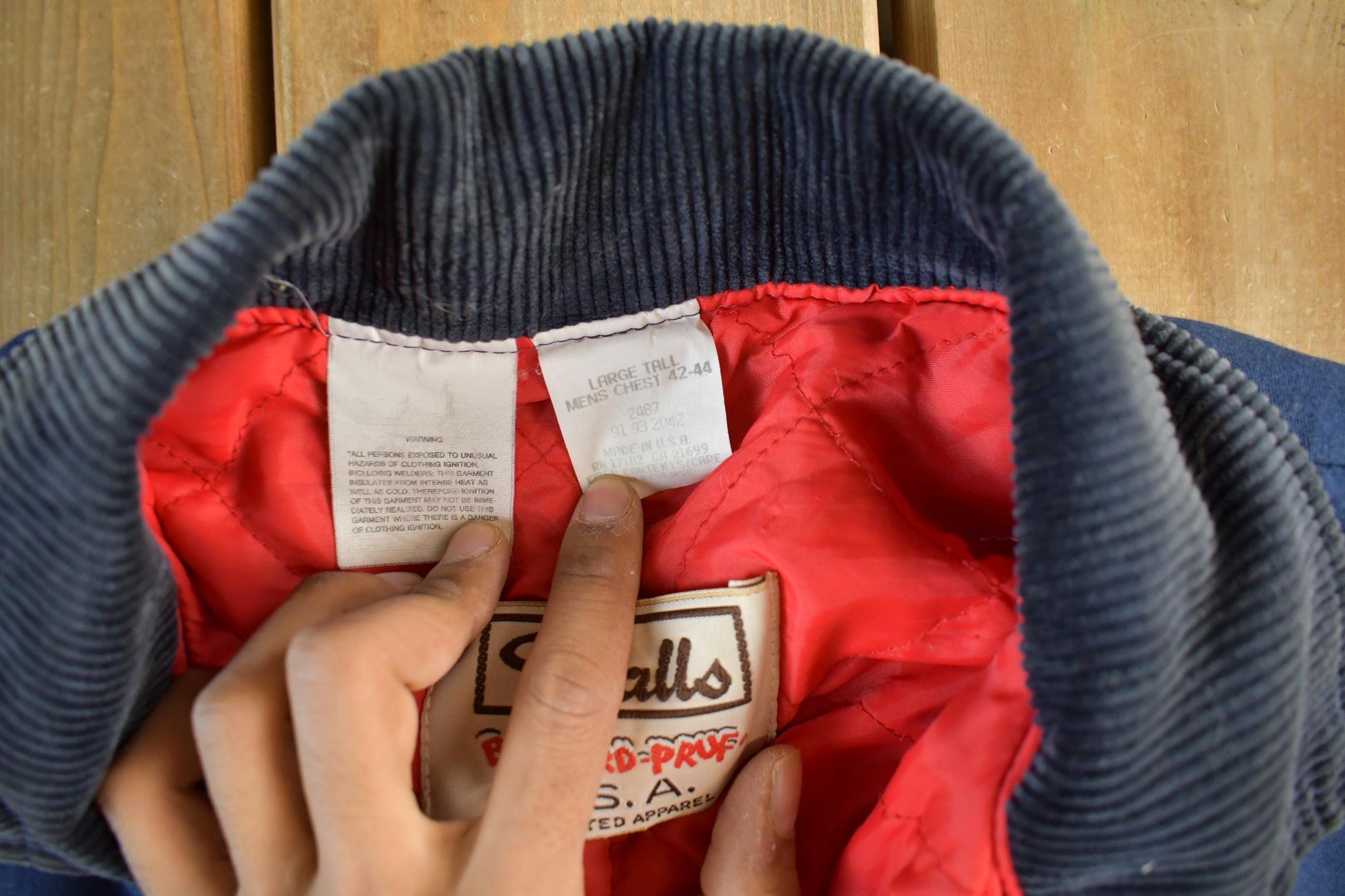 Vintage 1980s Walls Blizzard Pruf Insulated Jumpsuit Men's Large Tall