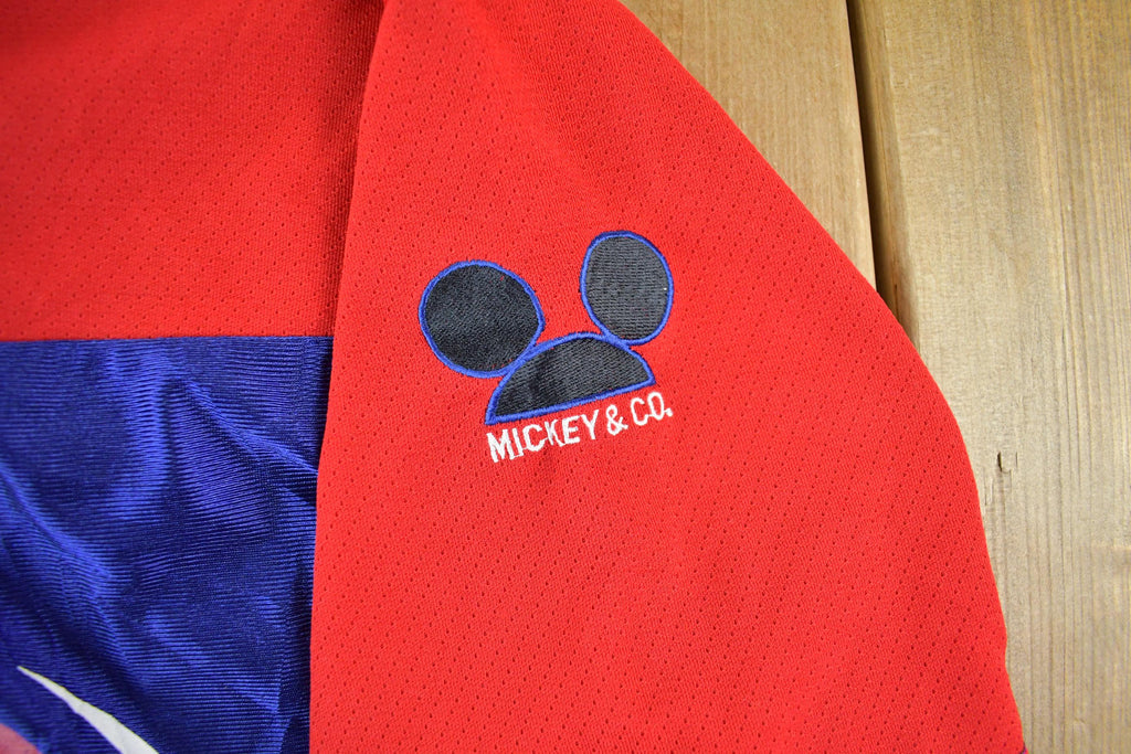 Vintage 1990s Mickey Mouse Disney Cartoon Promo Soccer Jersey Men's Large