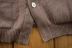 Vintage 1990s Brown Knitted Cardigan Sweater