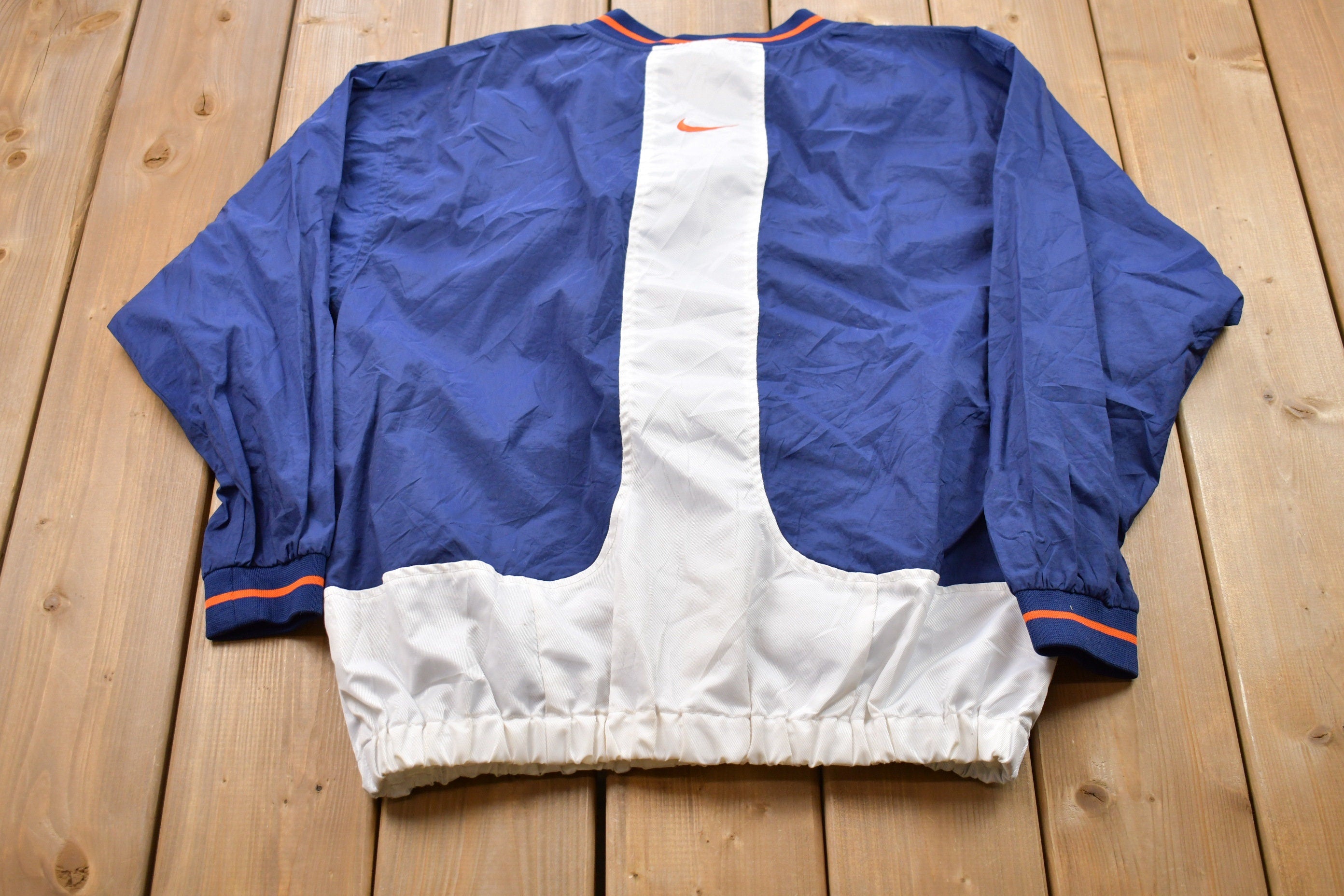 Vintage 1990s Kids Nike Embroidered Mini Swoosh Pullover Windbreaker