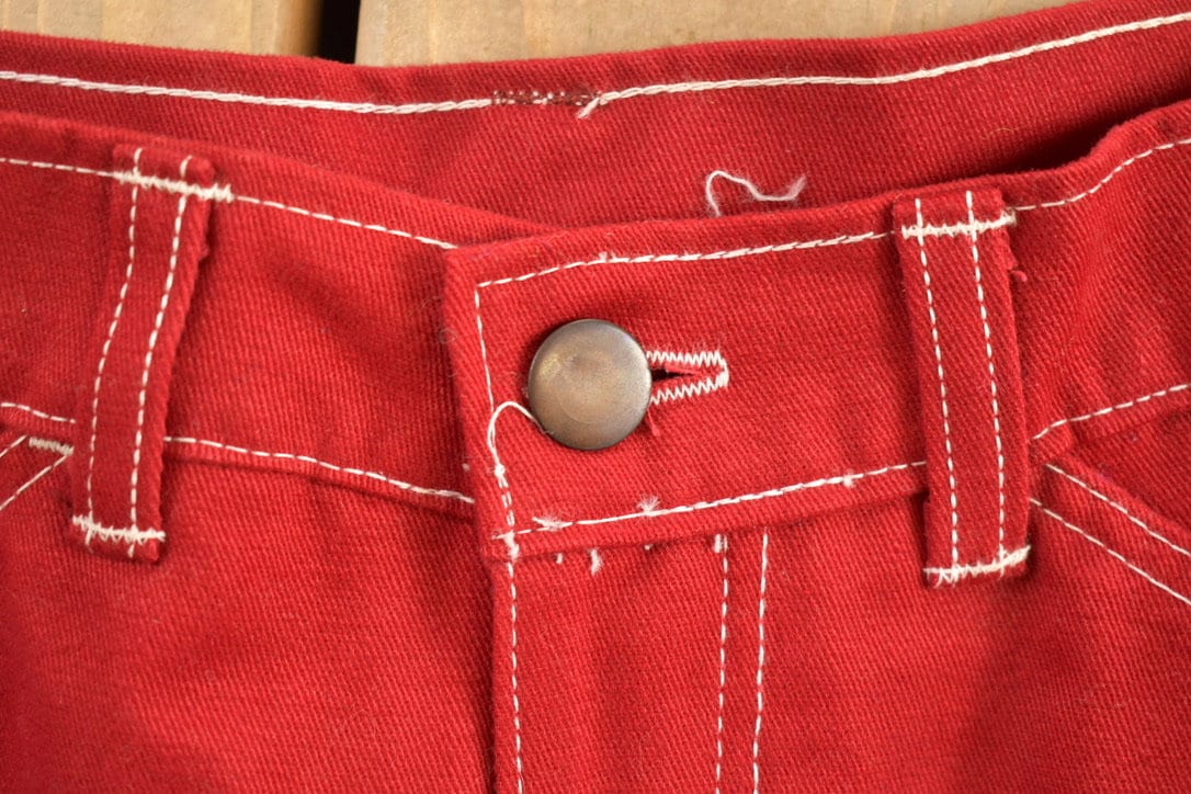 Vintage Chemin De Fer Red Jeans