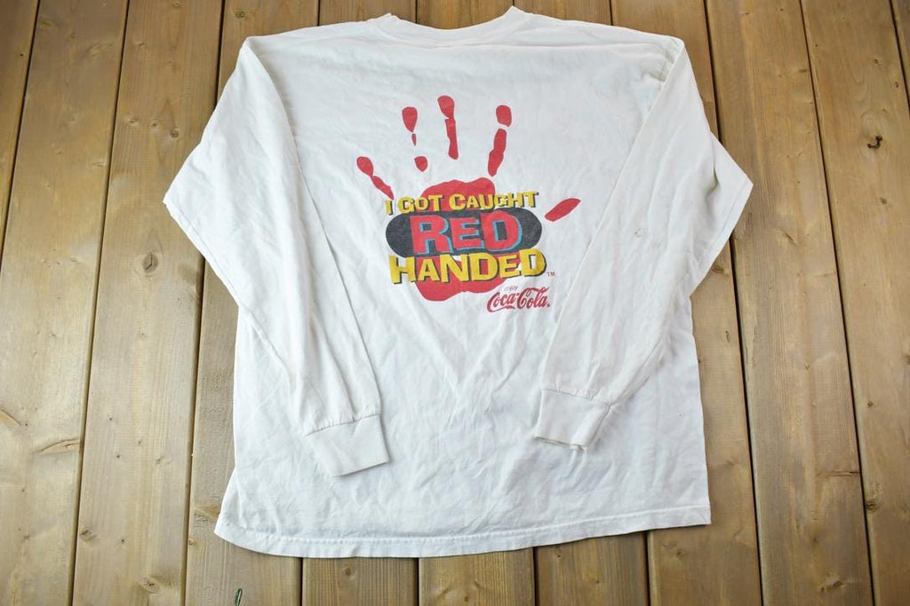 Vintage 1990s Coca Cola Red Handed Crewneck Sweatshirt