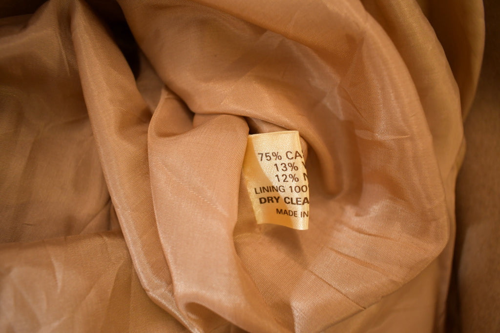 Vintage 1980s The Gleneagles Cashmere Over Coat Size 16