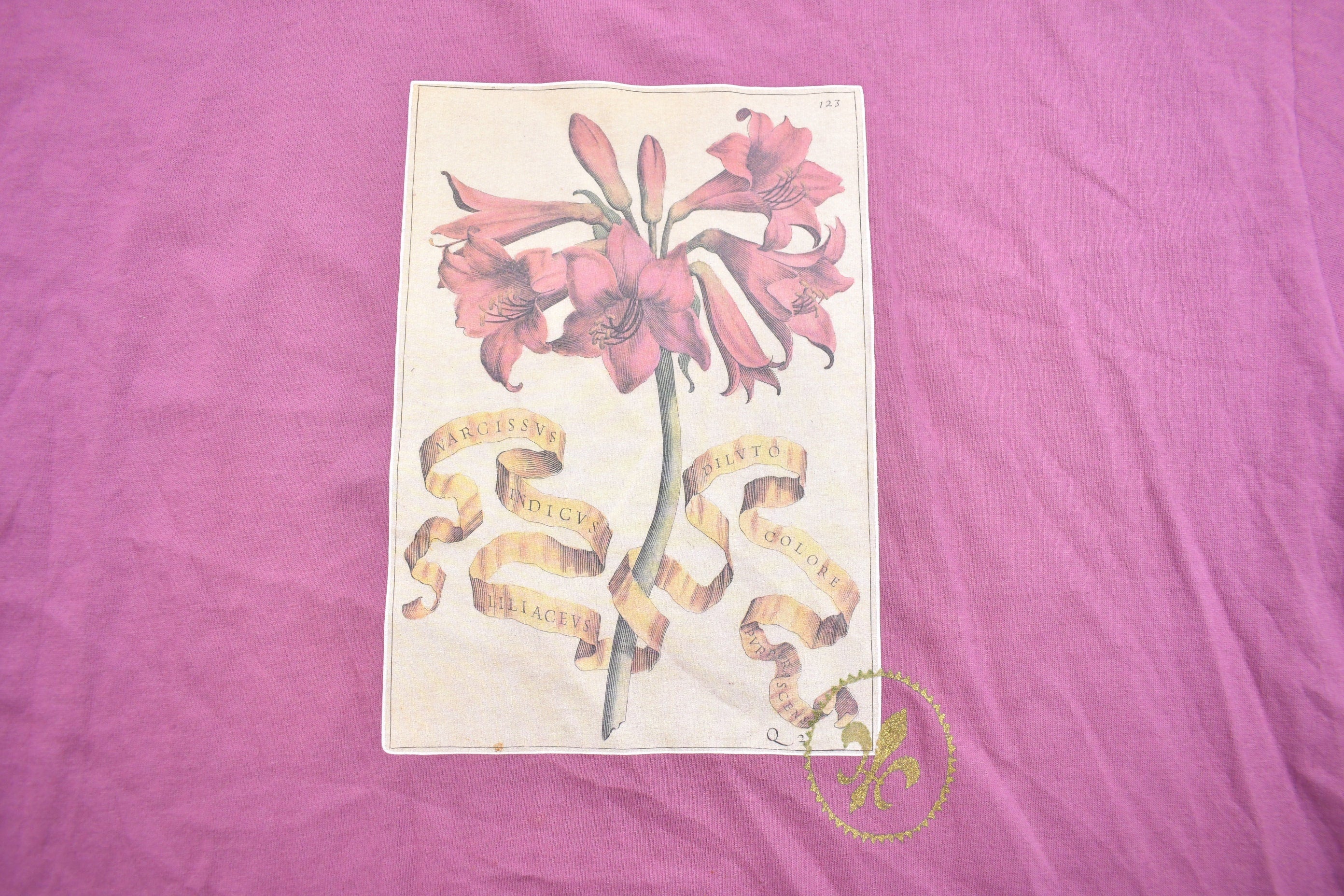 Vintage 1990s M.J Carroll Floral Graphic T Shirt