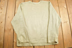 Vintage 1990s Green Banana Republic Wool Knitted Crewneck Sweater