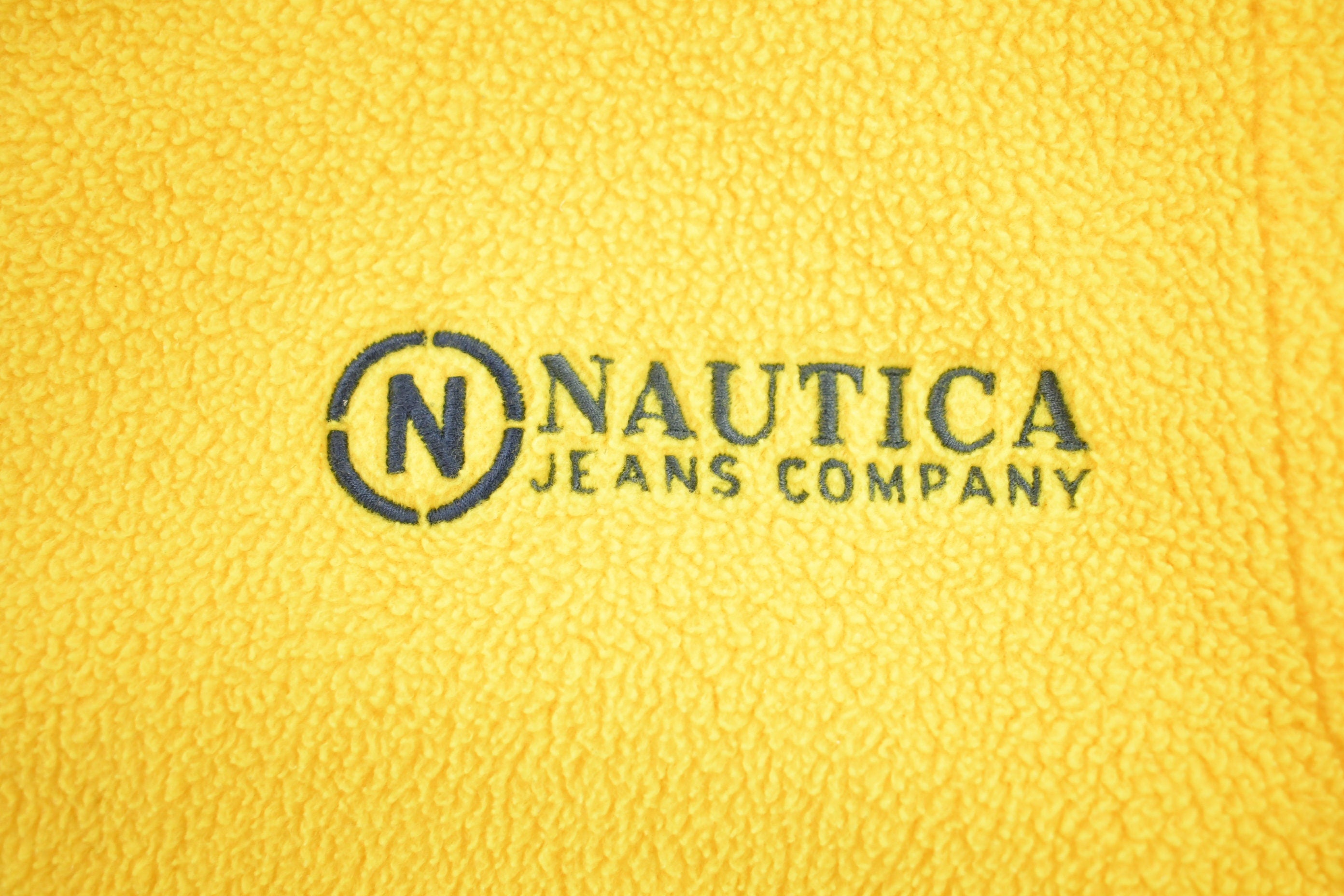 Vintage 1990s Nautica Fleece Zip Up Vest
