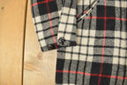 Vintage 1980s Orvis Wool Tartan Plaid Quarter Zip Pullover Jacket Men's Large