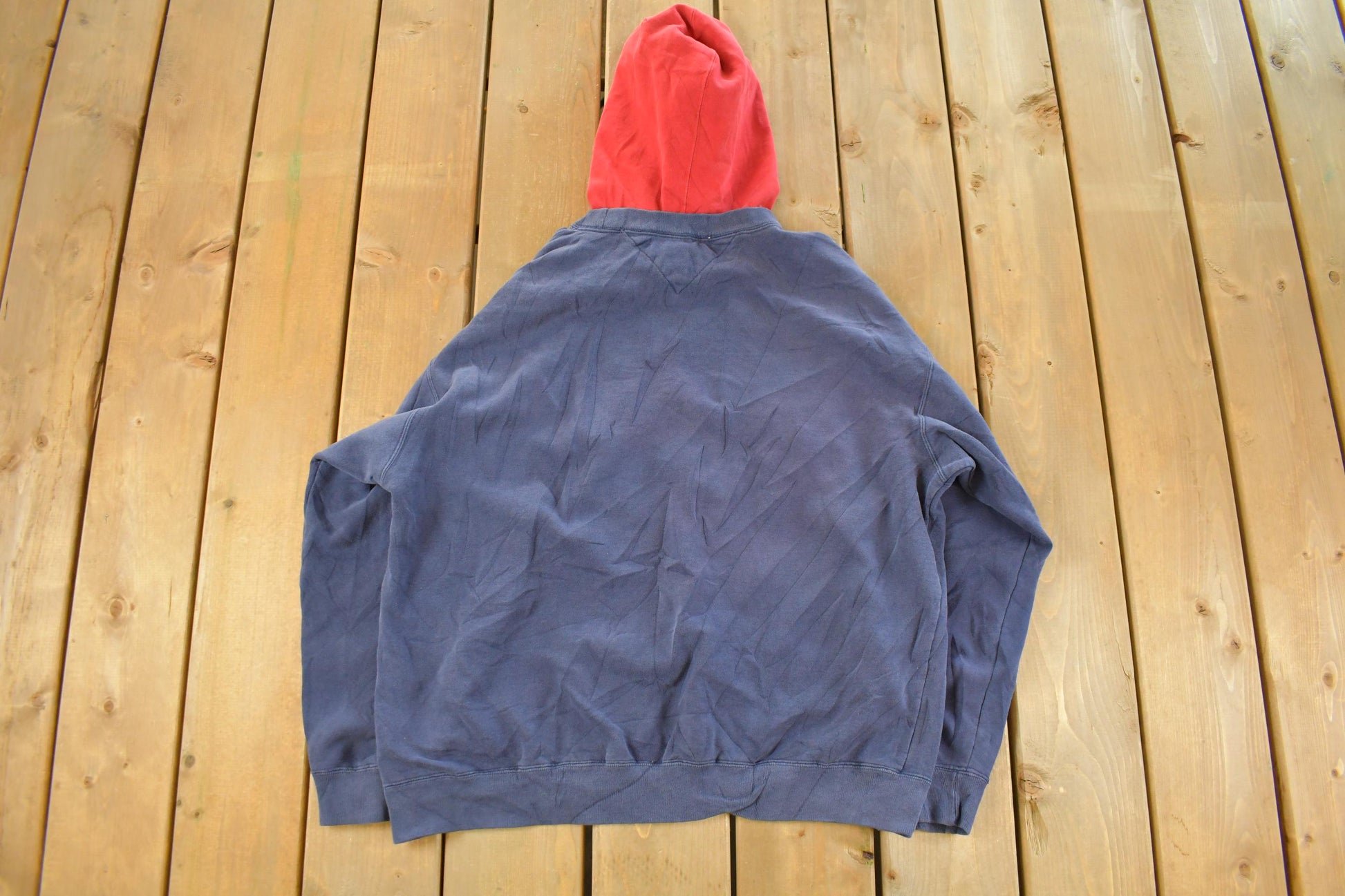 Vintage 1990s Tommy Hilfiger Sailing Hoodie Sweatshirt Men's Large  90s Crewneck  90s Tommy Hilfiger  Streetwear