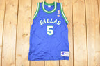 Vintage 1990s Champion Dallas Mavericks Jason Kidd NBA Jersey Youth L