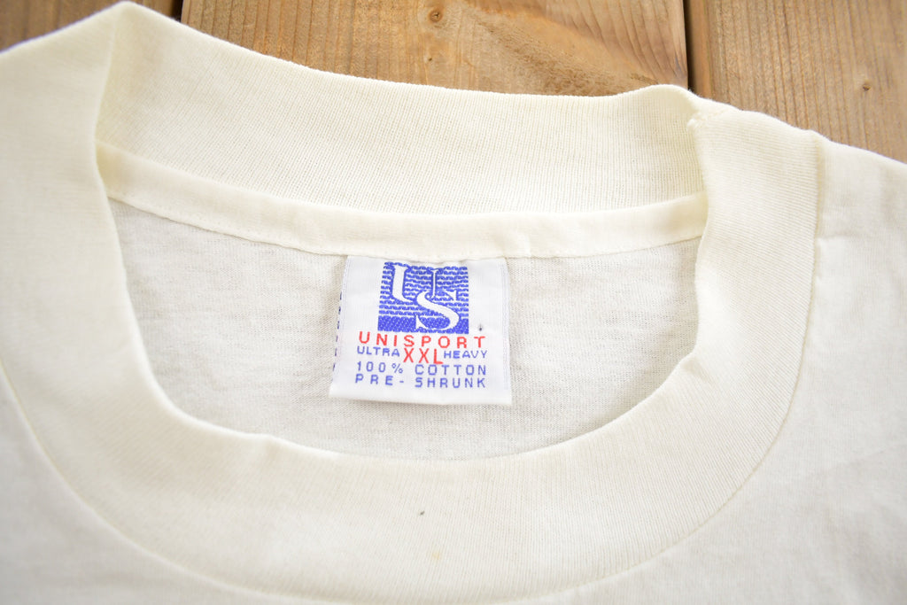 Vintage 1990s Unique Sail Boat Souvenir Travel T Shirt Made In USA