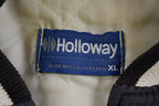 Vintage 1990s Medinah Park Black Satin Bomber Jacket