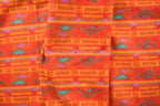 Vintage 1970s Abstract Print New Mexico Poncho