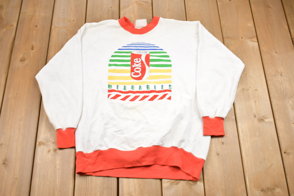 Vintage 1980s Coca Cola Graphic Crewneck Sweatshirt