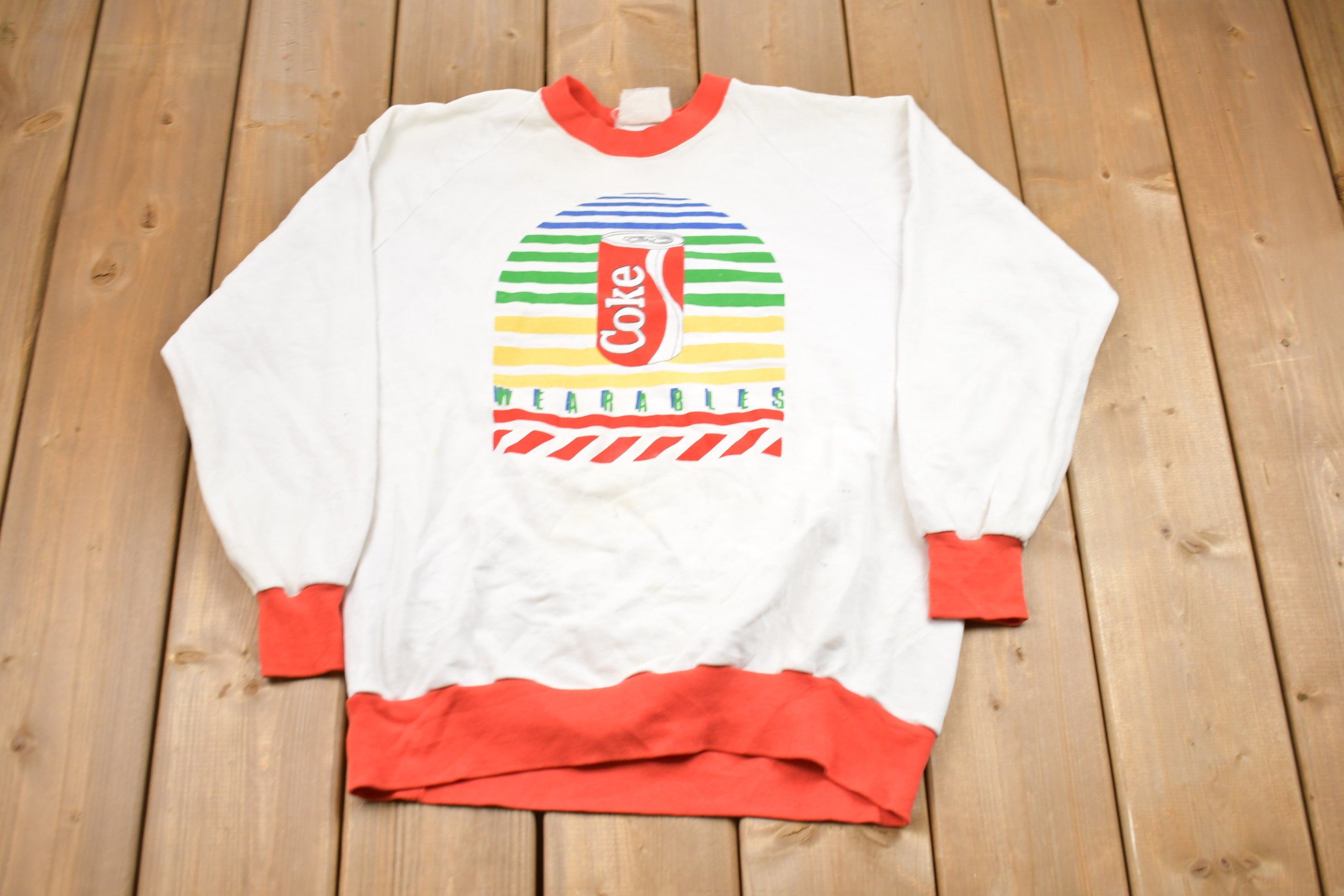 Vintage 1980s Coca Cola Graphic Crewneck Sweatshirt