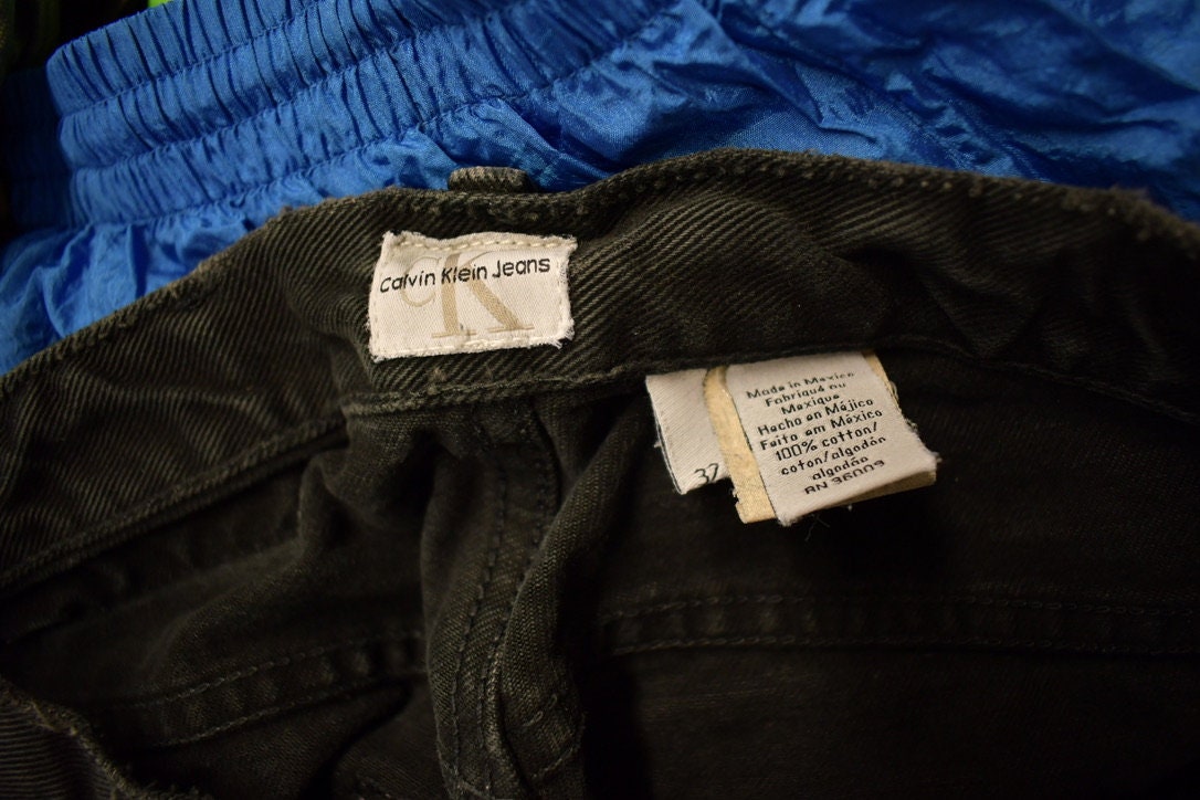 Vintage 1990's Calvin Klein Black Jeans 30x30