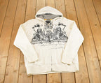 Vintage 1990s Nautica Full Zip Sailing Hoodie Souvenir Sweatshirt Sweatshirt Mens XL / 90s Boating Hoodie / Travel Vacation Sweater