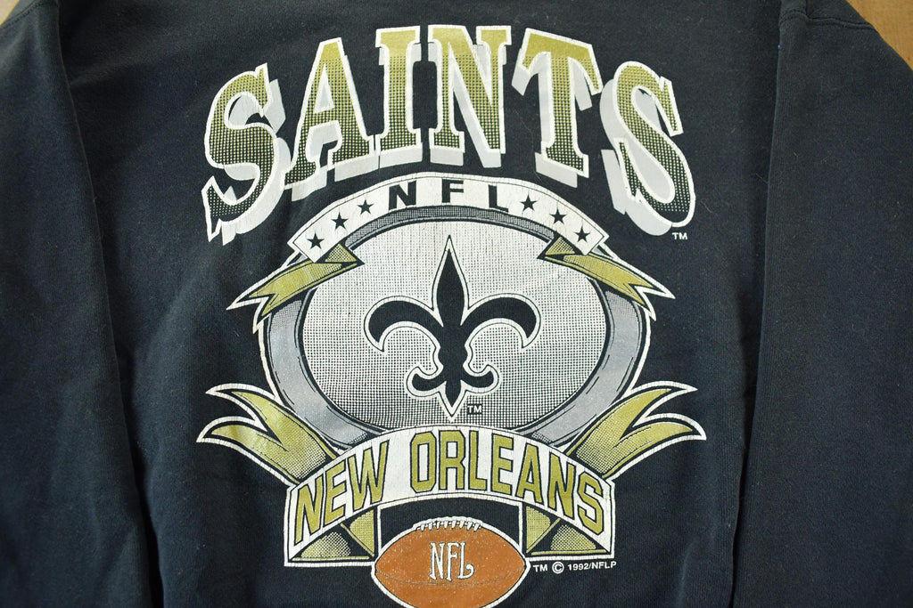Vintage 1990s New Orleans Saints NFL Crewneck Sweatshirt / 90s Football / Sportswear / Americana / Men's XL