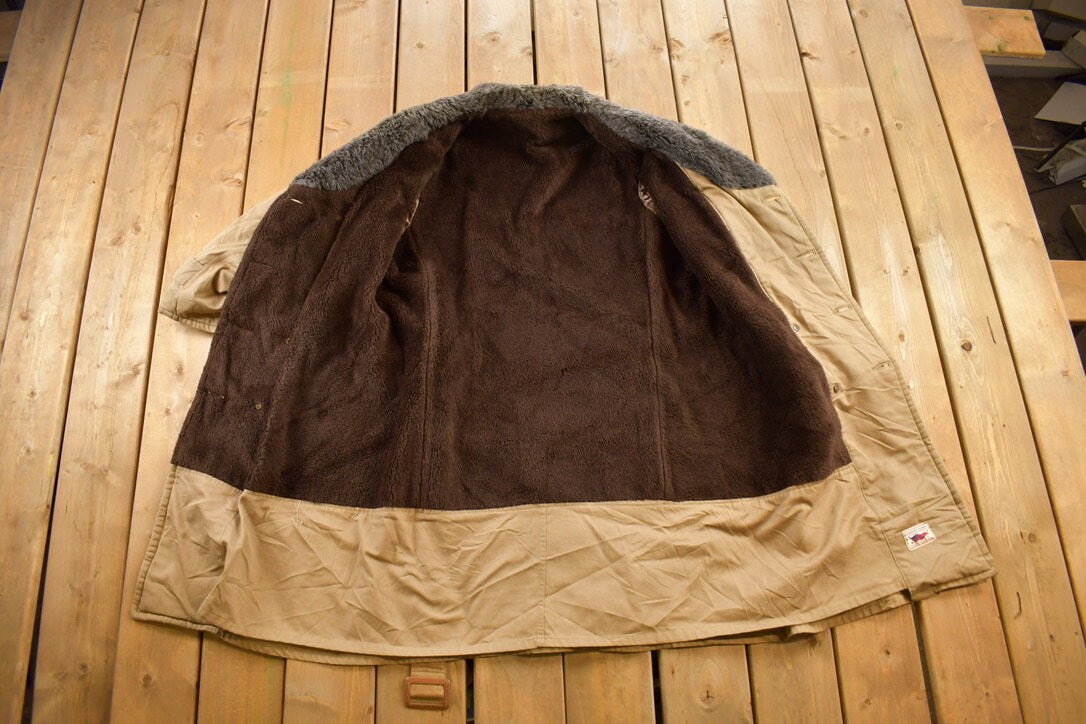 Vintage 1970s Albert Richard Fur Lined Coat