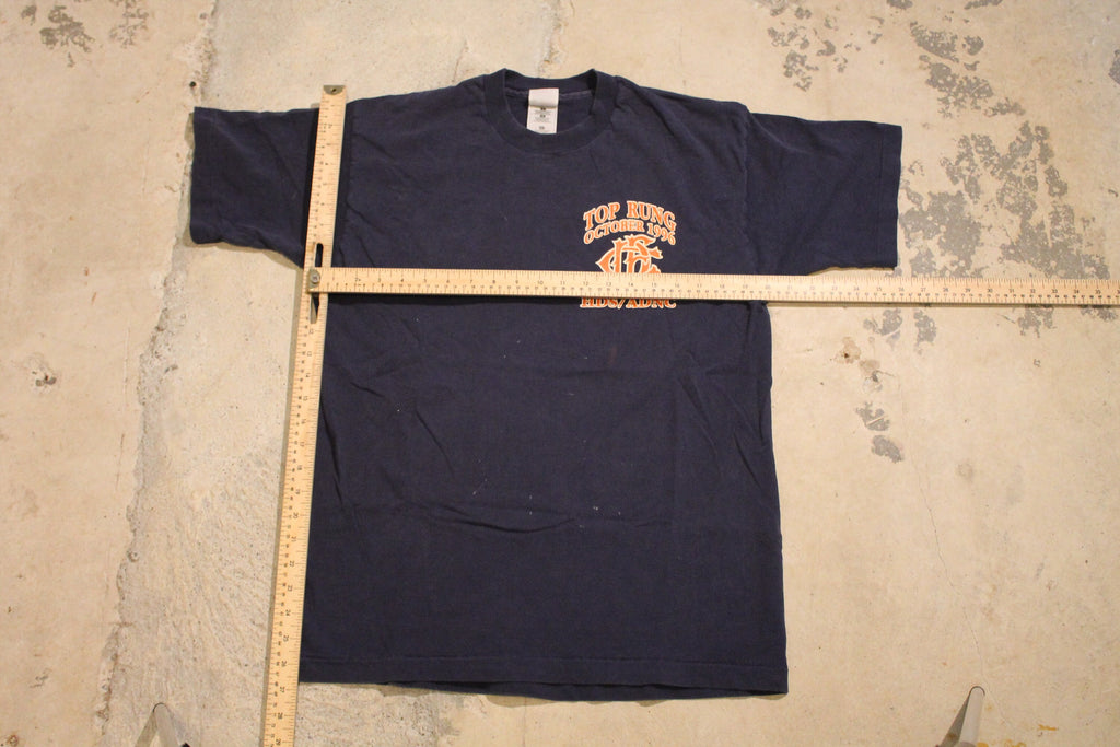Vintage 1996 Top Rung HDS ADNC Firefighter Graphic T Shirt