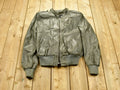 Vintage 1980s Oleg Cassini Leather Biker Jacket