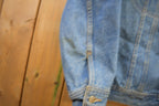 Vintage 1980s Lee Storm Rider Blanket Lined Jean Jacket