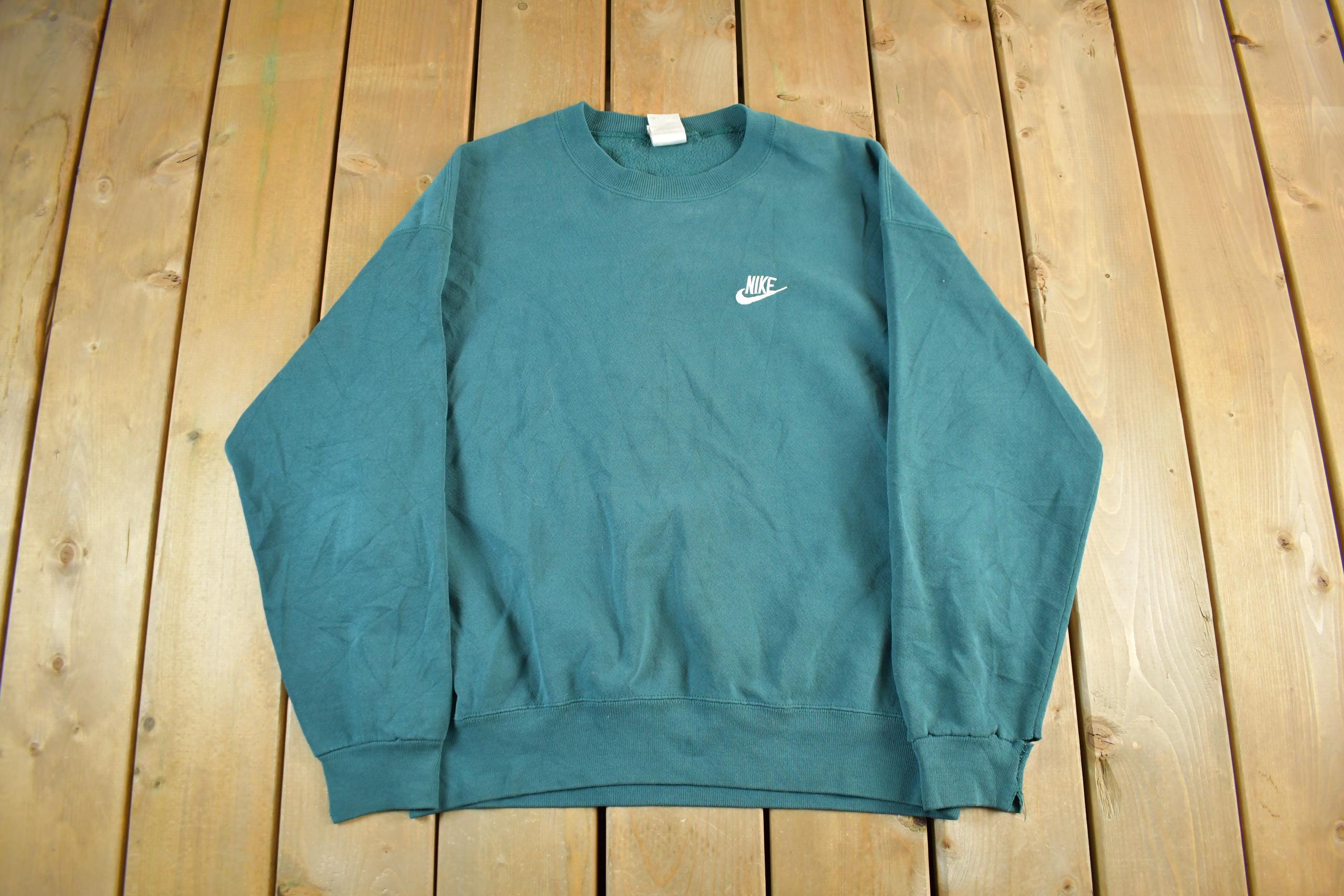 Vintage 1990s Nike Embroidered Mini Swoosh Crewneck Sweatshirt Men's XL