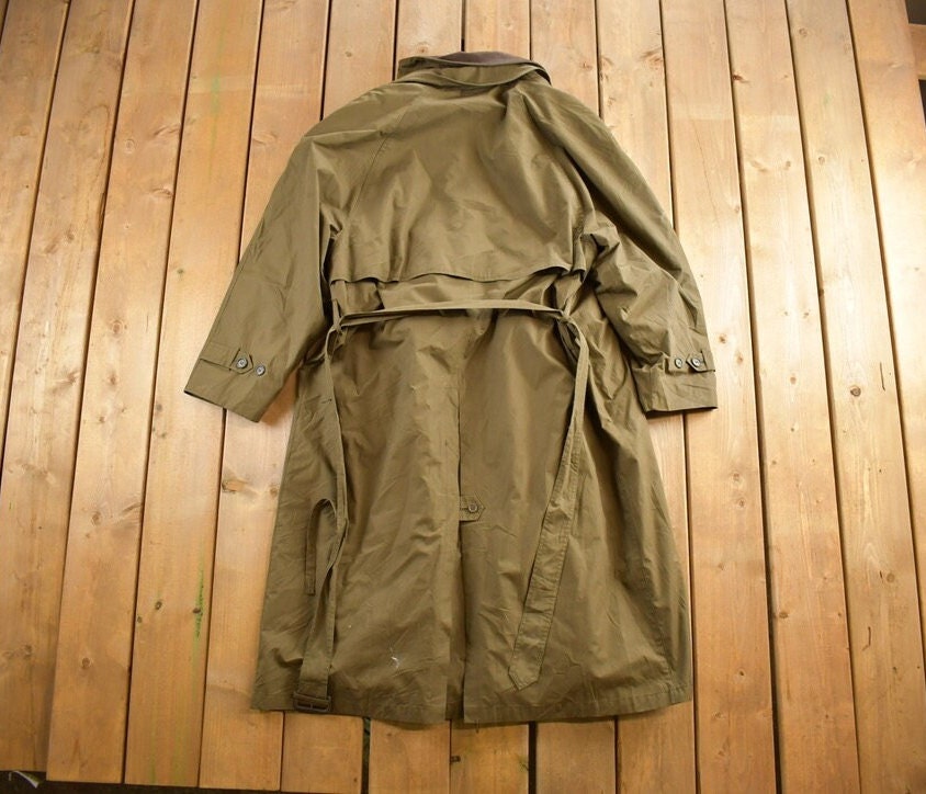 Vintage 1990s London Fog Full Length Jacket Lined / Overcoat / Trench Coat / Streetwear / 1990s London Fog / Rain Coat